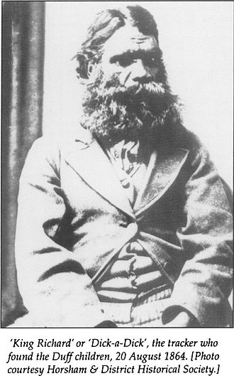 Dick-a-Dick 'King Richard' or 'Dick-a-Dick', the tracker who found the Duff children, 20 August 1864.jpeg