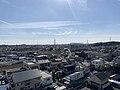 岩崎城から日進市役所方面を望む