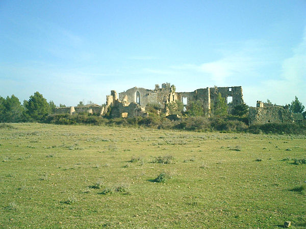Ruins of Santa-Maria-del-Roure, the focus of heavy fighting on 20 November.