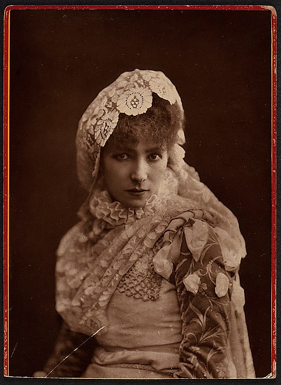 Bernhardt as Doña Sol in Hernani (1878)