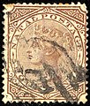 4 d brown, 1878 used