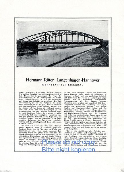 File:1922 circa Werbung Hermann Rüter Langenhagen-Hannover Werkstatt für Eisenbau.JPG