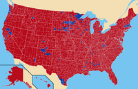1972 presidential election by county results 1972prescountymap.PNG