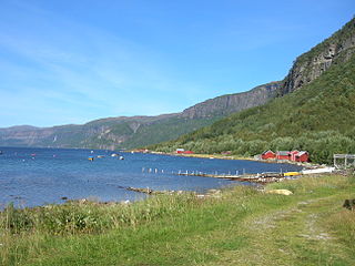 Melfjordbotn Village in Northern Norway, Norway