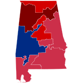 2014 U.S. House elections in Alabama.svg