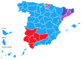 Simple results of the 2015 Spanish general election.