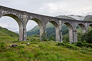 Glenfinnan Viaduct in Scotland.