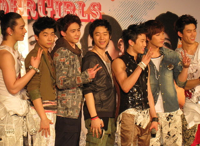 2PM during a press conference for Wonder Girls The First Wonder Live In Bangkok in February 2009