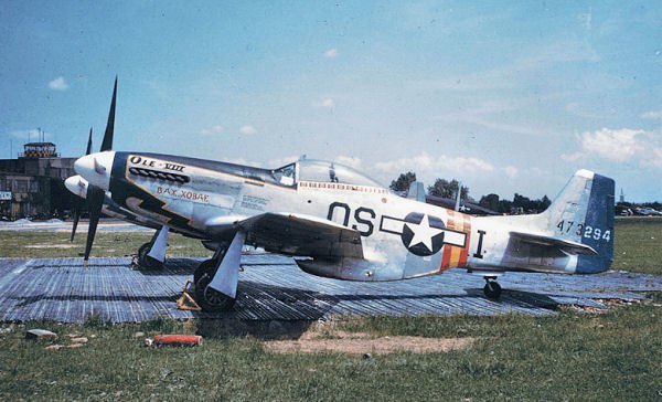 357th Fighter Squadron P-51D Mustang 44-73294 "Ole VIII" with occupation markings, summer 1945