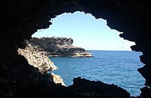 View from inside the cave looking out to the ocean ANIMAL FLOWER CAVE - BARBADOS.jpg