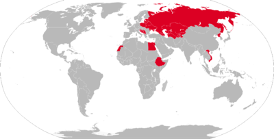 Map of former ASU-57 operators in red ASU-57 operators.png