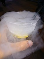 A cocktail with liquid nitrogen at Wikimania 2016.jpg