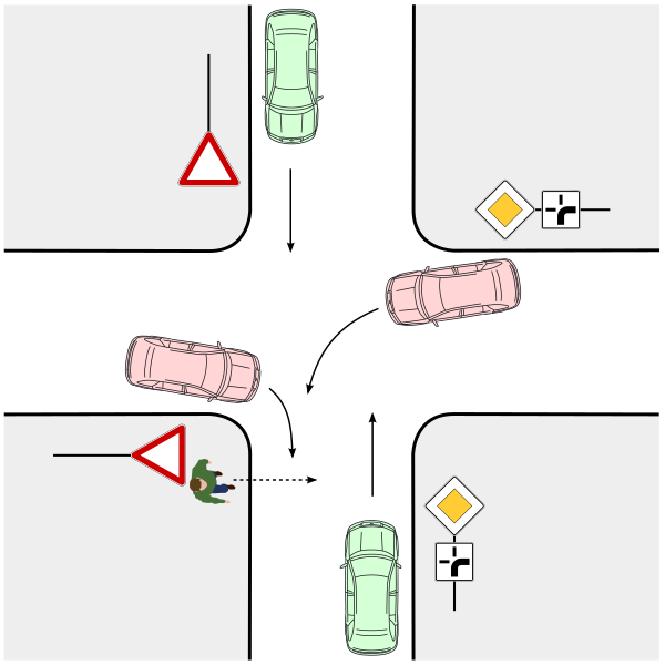 File:Abbiegen bevorrechtigt Fußgänger - 7 cut out.svg