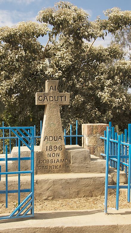 A memorial to the Italian soldiers killed in the Battle of Adwa