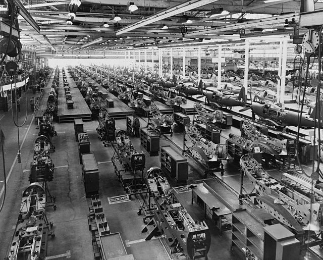 Bell Aircraft Corporation's main factory in Wheatfield, NY (Buffalo / Niagara Falls) during the 1940s. This unit primarily produced the Bell P-39 Aira