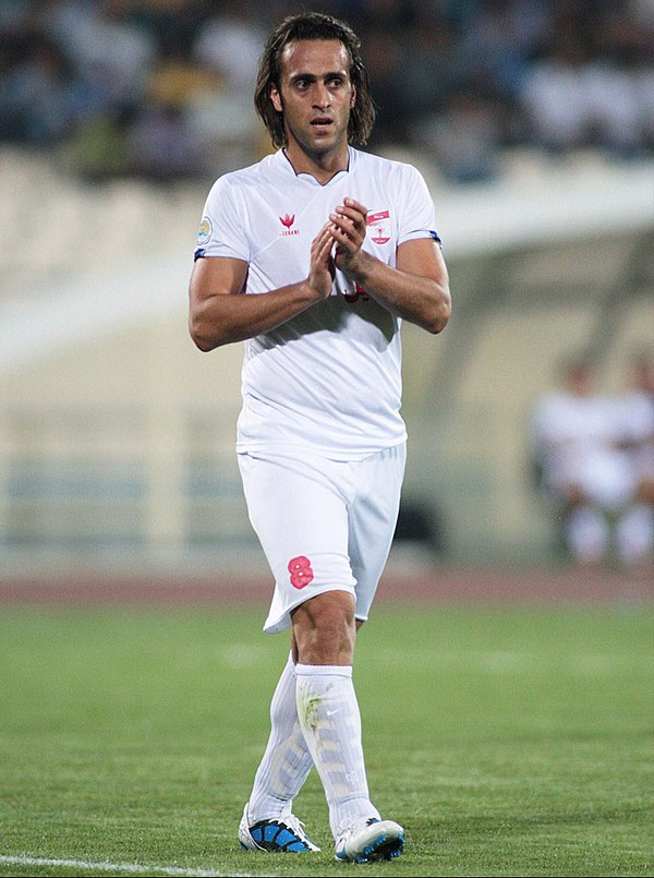 Ali Karimi while playing for Steel Azin