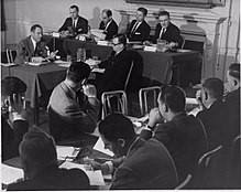 Public hearing pertaining to the crash being held at the Genetti Hotel in January 1960 Allegheny Airlines Flight 371 public hearing 2.jpg