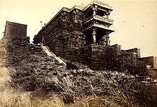 Ambika Temple in 1876 Ambika Mata temple on Mount Girnar.jpg