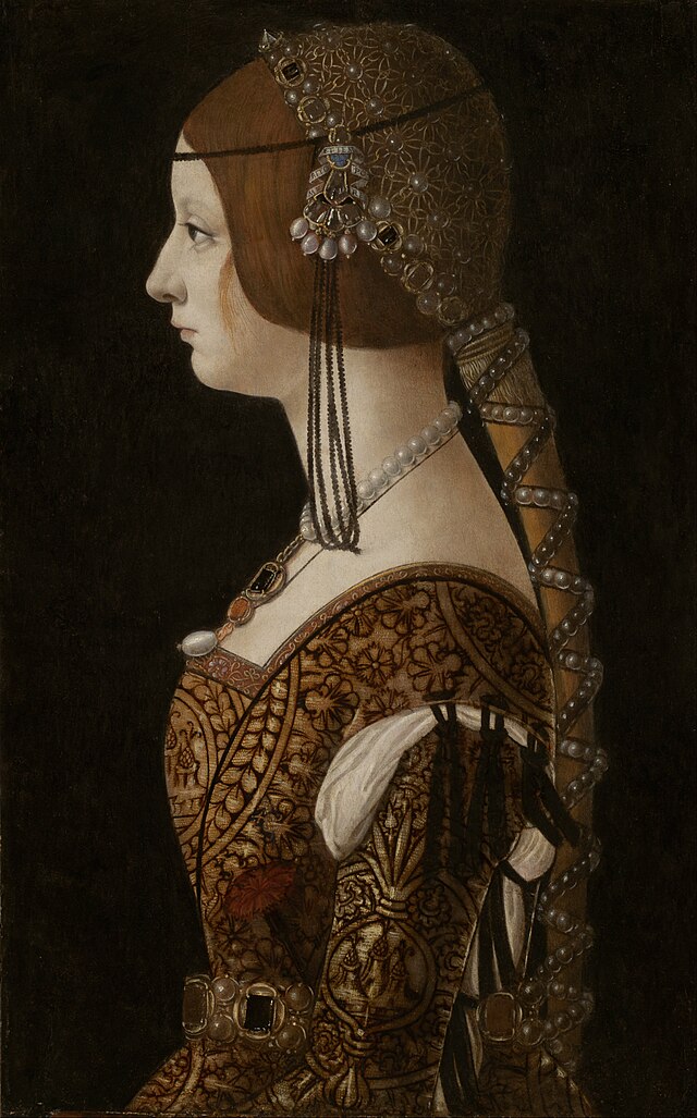 'Bianca Maria Sforza' karya Giovanni Ambrogio de Predis