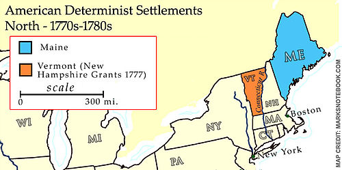 Location of the Vermont Republic in 1777.
