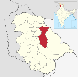 Anantnag district in Jammu and Kashmir.svg