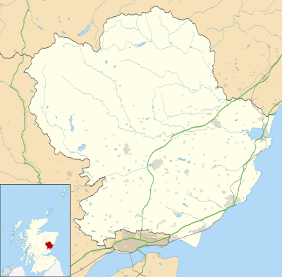Mapa konturowa Angus