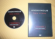 DVD "Anonymous Hate Crimes", created by Scientology Anon hate crimes dvd.jpg