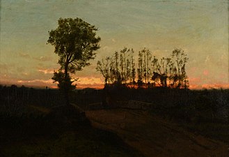 Paysage au crépuscule, c. 1852, Musée des Beaux-Arts de Reims