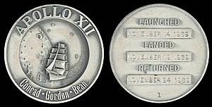 NASA space-flown Gemini and Apollo medallions
