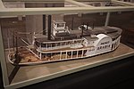 Thumbnail for File:Arabia Steamboat Museum June 2022 15 (scale model of the Steamboat Arabia).jpg