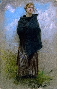 Étude de femme ou bergère (vers 1900), Milan, Fondation Cariplo.