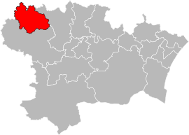 Situation of the canton of Le Bassin chaurien in the department of Aude