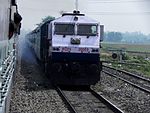 Avadh Assam Express hauled by SGUJ based WAP-4 loco