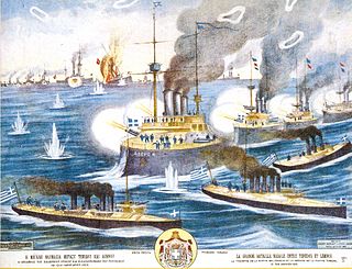 <span class="mw-page-title-main">Battle of Lemnos (1913)</span> Naval battle during the First Balkan War