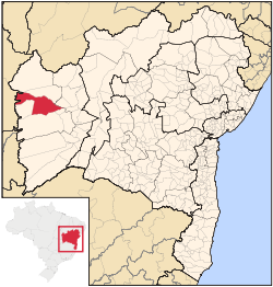 Localização de Barreiras na Bahia