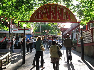 Dyrehavsbakken Amusement park in Lyngby-Taarbæk Kommune, Denmark