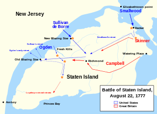 <span class="mw-page-title-main">Battle of Staten Island</span> Part of the American Revolutionary War