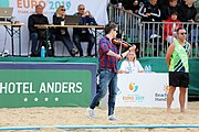 Deutsch: Beachhandball Europameisterschaften 2019 (Beach handball Euro); Tag 6: 7. Juli 2019 – Männerfinale, Dänemark-Norwegen 2:0 (25:18, 19:16) English: Beach handball Euro; Day 6: 7 July 2019 – Men's Final – Denmark-Norway 2:0 (25:18, 19:16)