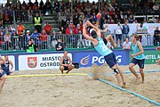 Deutsch: Beachhandball Europameisterschaften 2019 (Beach handball Euro); Tag 6: 7. Juli 2019 – Männerfinale, Dänemark-Norwegen 2:0 (25:18, 19:16) English: Beach handball Euro; Day 6: 7 July 2019 – Men's Final – Denmark-Norway 2:0 (25:18, 19:16)