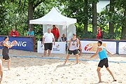 Deutsch: Beachhandball Europameisterschaften 2019 (Beach handball Euro); Tag 2: 3. Juli 2019 – Männer, Vorrunde Gruppe A, Türkei-Deutschland 0:2 (14:22, 16:20) English: Beach handball Euro; Day 2: 3 July 2019 – Men Preliminary Round Group A – Turkey-Germany 0:2 (14:22, 16:20)