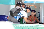 Deutsch: Beachvolleyball bei den Olympischen Jugendspielen 2018; Tag 9, 15. Oktober 2018; Mädchen, Viertelfinale: Italien-China 2–0 (21–16/21–9) English: Beach volleyball at the 2018 Summer Youth Olympics at 15 October 2018 – Girls Quarterfinals: Italy-China 2–0 (21–16/21–9)