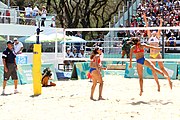 Deutsch: Beachvolleyball bei den Olympischen Jugendspielen 2018; Tag 9, 15. Oktober 2018; Mädchen, Viertelfinale: Puerto Rico-Russland 0–2 (12–21/10–21) English: Beach volleyball at the 2018 Summer Youth Olympics at 15 October 2018 – Girls Quarterfinals: Puerto Rico-Russia 0–2 (12–21/10–21)