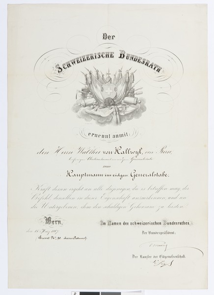 File:Befordran av Walther von Hallwyl till kapten - Hallwylska museet - 102526.tif