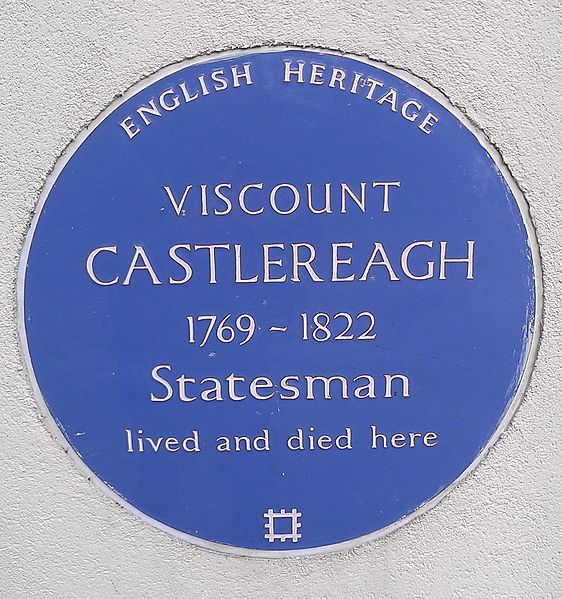 File:Blue Plaque for the Viscount Castlereagh.jpg