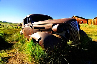 Rusted car from 1937, Bodie