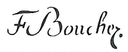 François Boucher – podpis