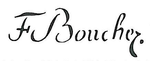 François Boucher aláírása