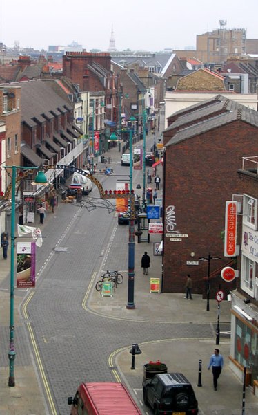 File:Brick Lane, London looking north northeast from Roof of building in Osborn Street 2005 - geograph.org.uk - 688835.jpg