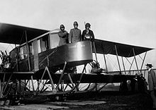 Russian aviators Sikorsky, Genner and Kaulbars aboard a Russky Vityaz, c. 1913