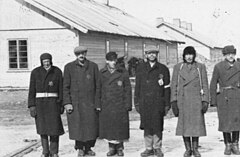Jewish prisoners in Salaspils concentration camp